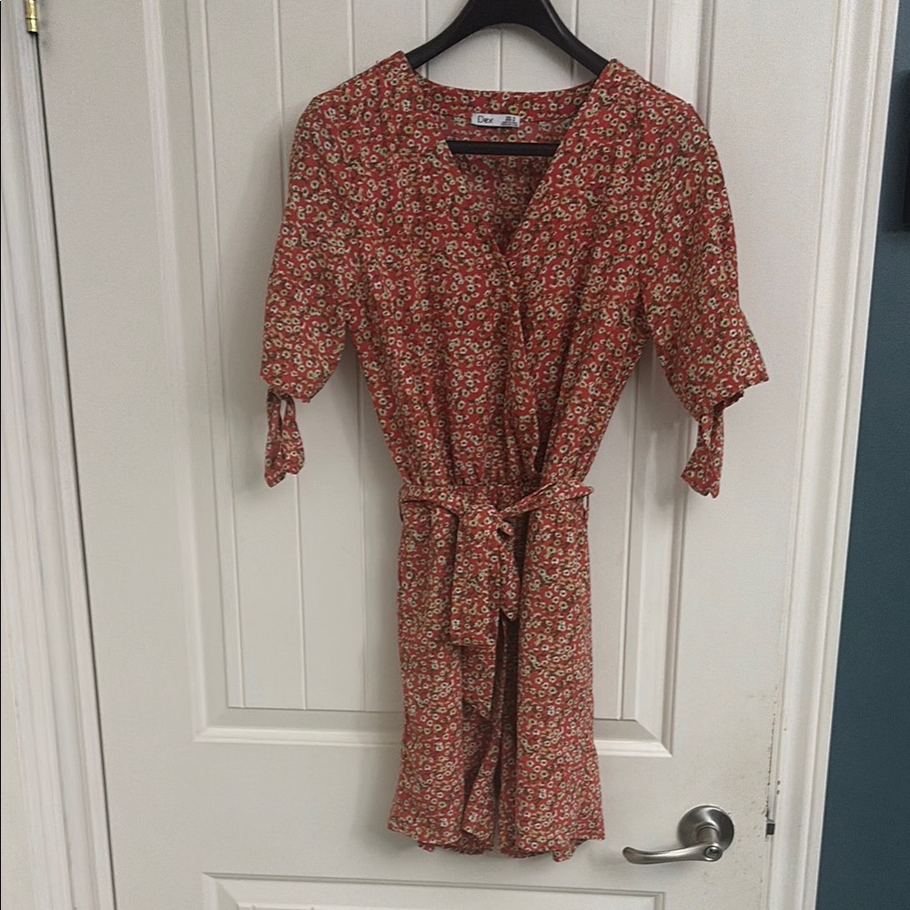 Floral Red Jumpsuit